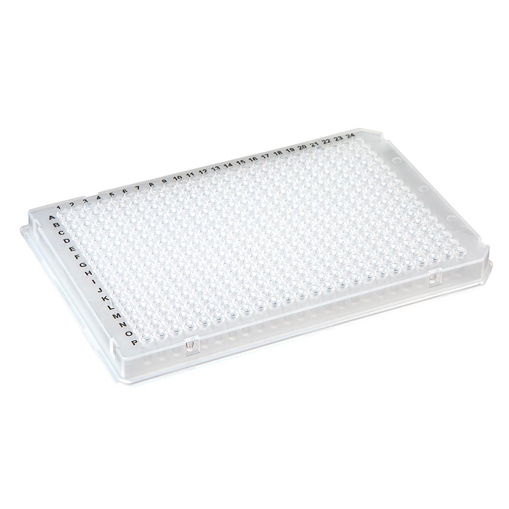 Globe Scientific 384-Well PCR Plate, A24/P24 Two Notch design (Roche-style), Clear Image